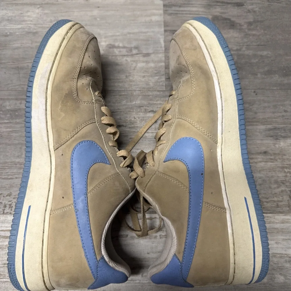 Nike Air Force 1 Low '07 AF1 Linen University Blue Men 12 2006 Shoes 315122-241